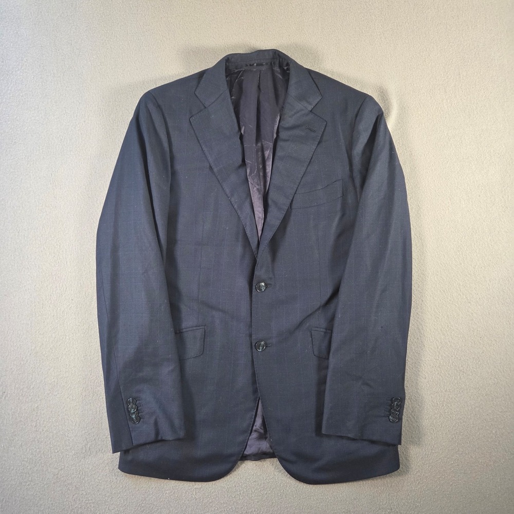 Loro Piana Blazer Mens 42 Blue Plaid Wool Cashmere Wish Suit Jacket Italy